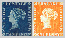 The famous and much sought-after "Post office" stamps