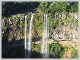 The Tamarind waterfalls, nearly 300 metres high