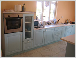 The spacious and fully-equipped kitchen