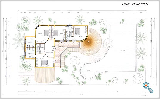 The second floor plan